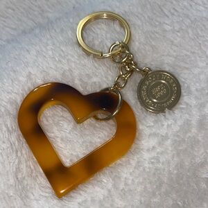 Bath & Body Works Tortoiseshell style Heart Keychain